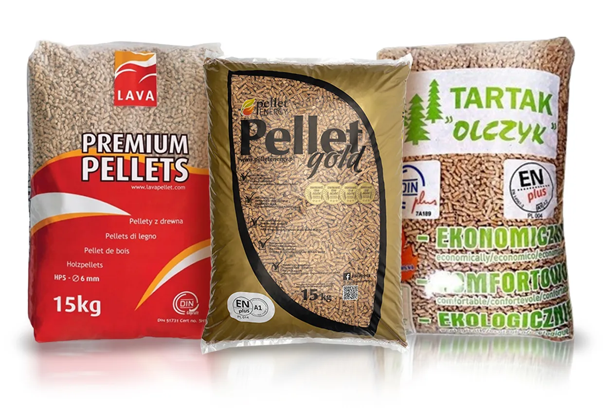 pellet workowany w workach do pieców i kotłów na pellet